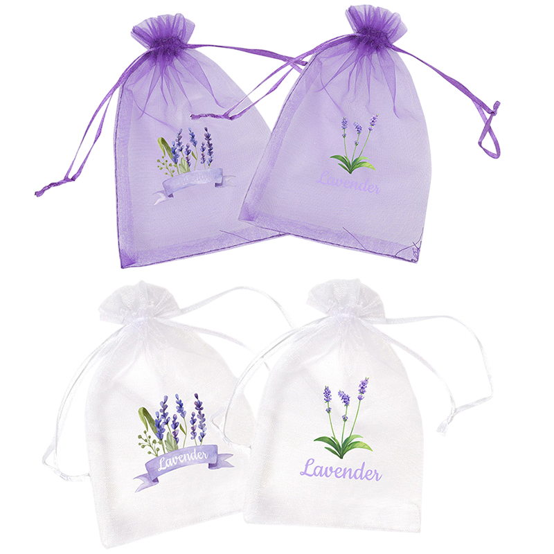 20Pcs Lavender Pattern Drawstr - Dried Herbs ulasan dan harga