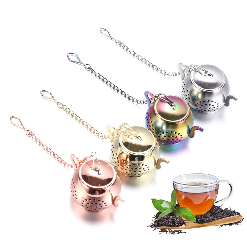 Teapot Shape Tea Strainer Stai - Herbal Tea ulasan dan harga