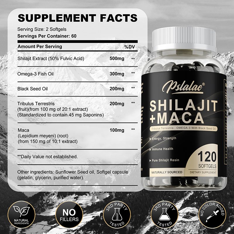 Shilajit + Maca - Boosts Energ - Herbal Supplement ulasan dan harga